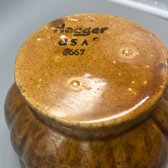 Vintage Haeger‎ Pottery Urn Planter Flower Pot Vessel Spatter Drip #667 - Picture 6 of 7